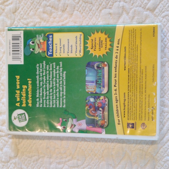 Leap Frog Talking Words & Letter Factory, Learn to Read + 2 more DVD Videos - Picture 15 of 16